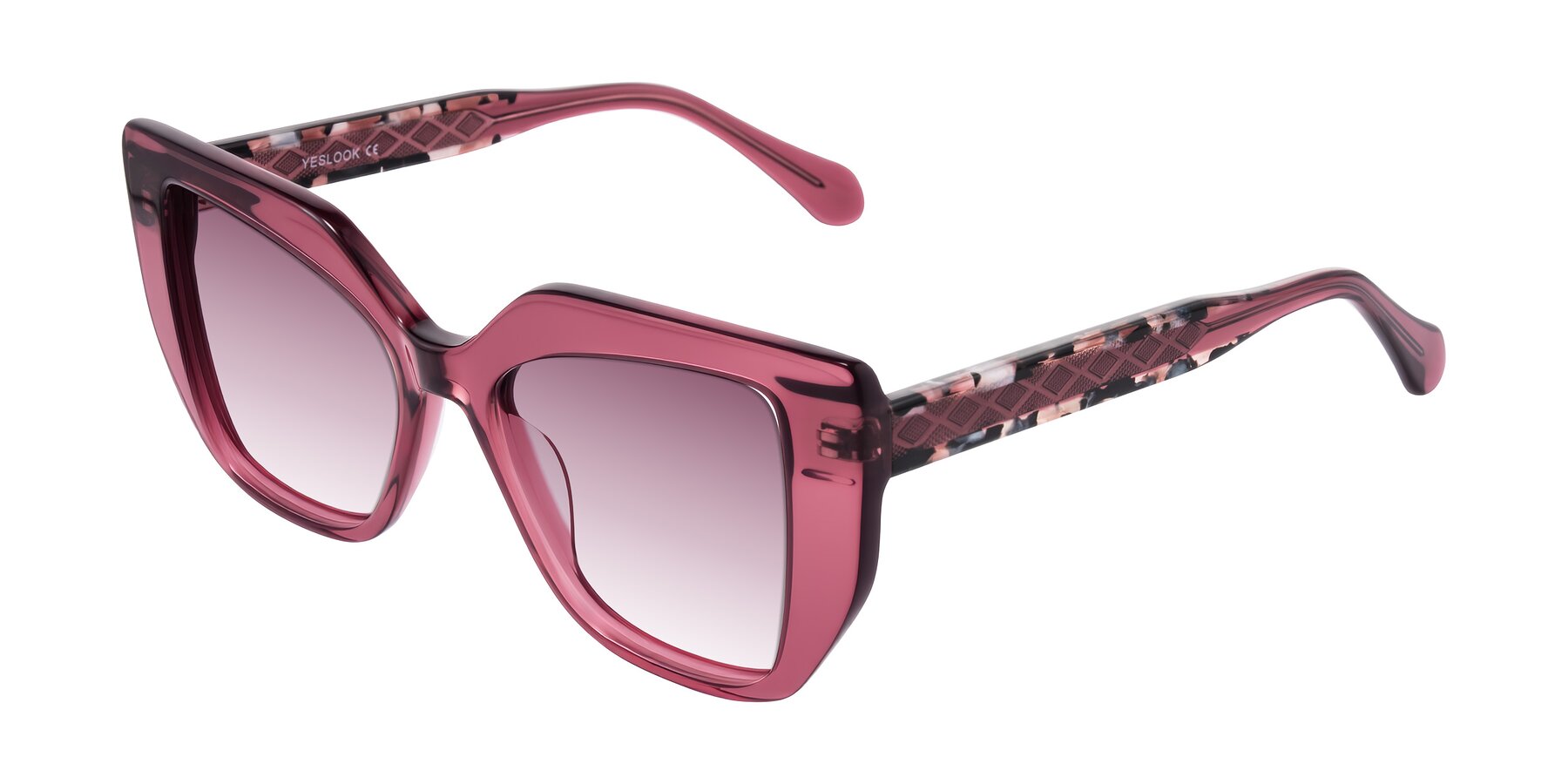 Angle of Arctic in Violet with Wine Gradient Lenses