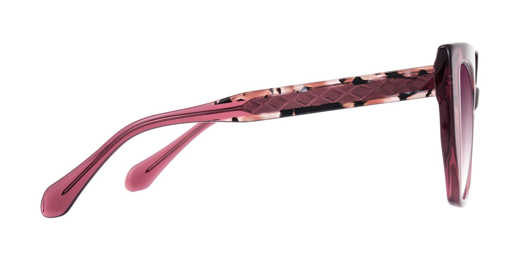 Side of Arctic in Violet with Wine Gradient Lenses