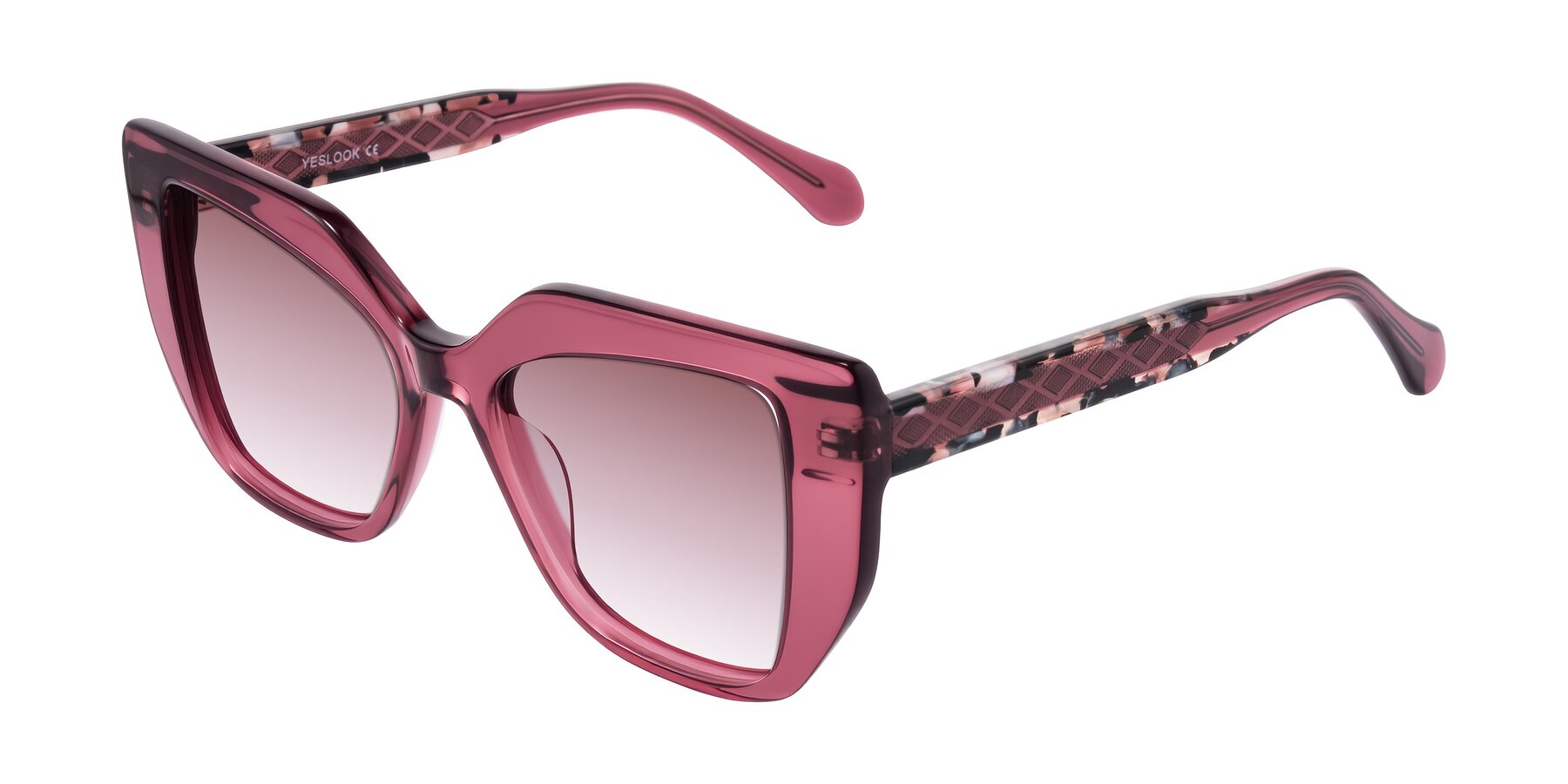 Angle of Arctic in Violet with Garnet Gradient Lenses