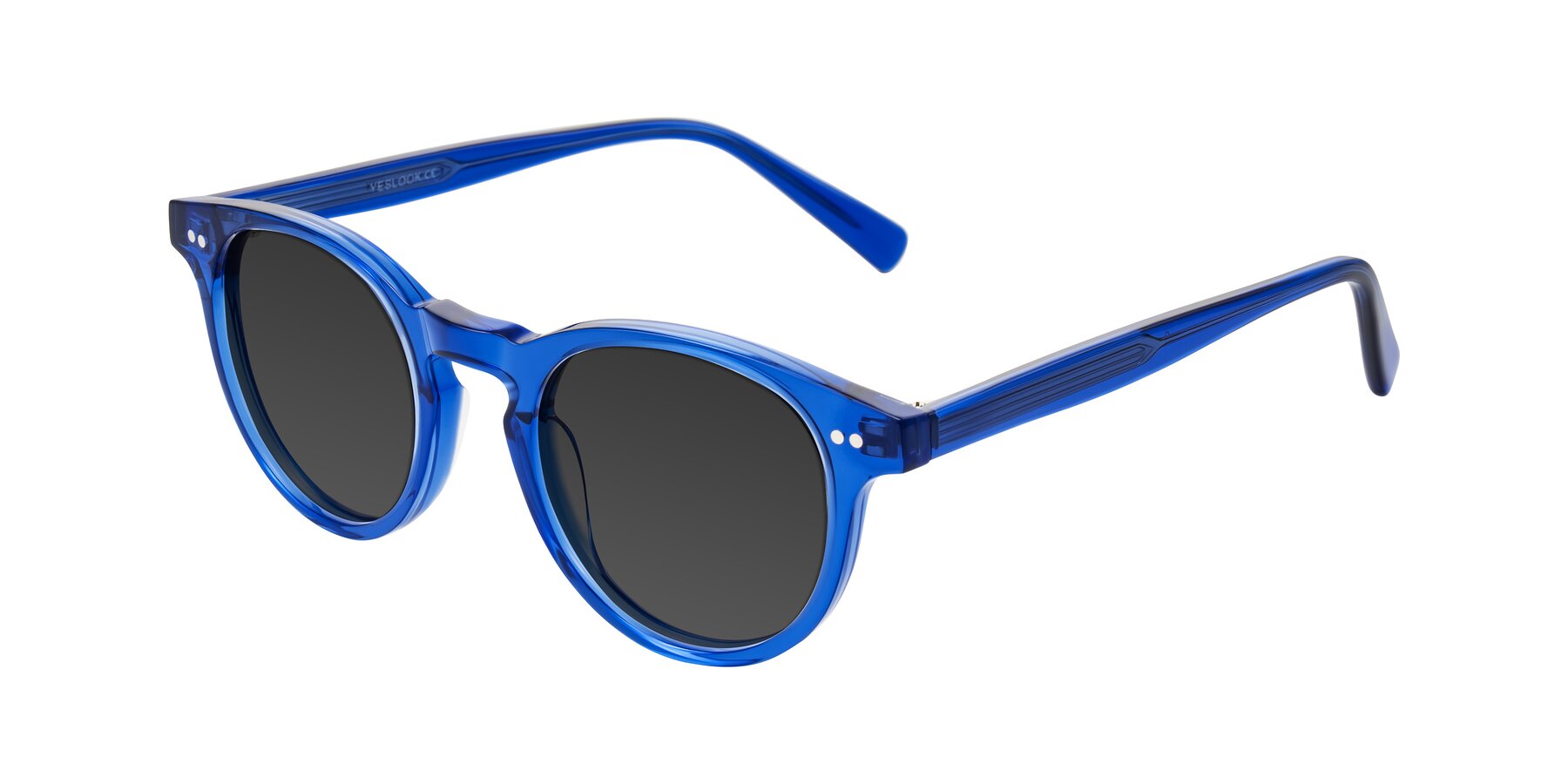 Angle of Ovaldo in Blue with Gray Tinted Lenses