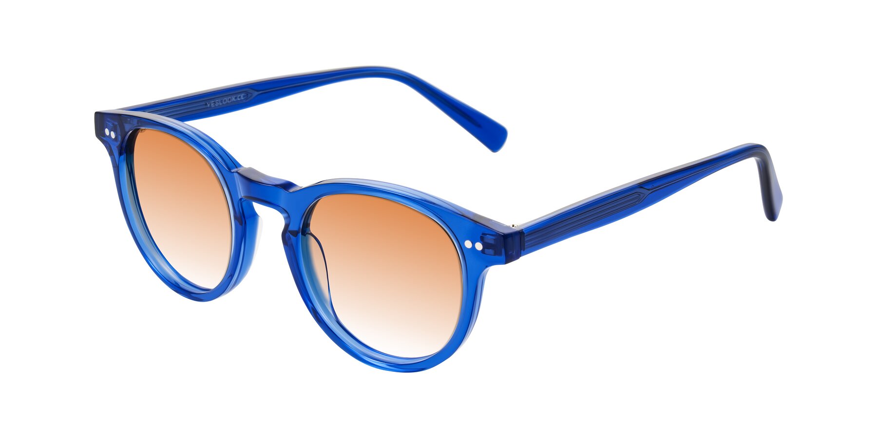 Angle of Ovaldo in Blue with Orange Gradient Lenses