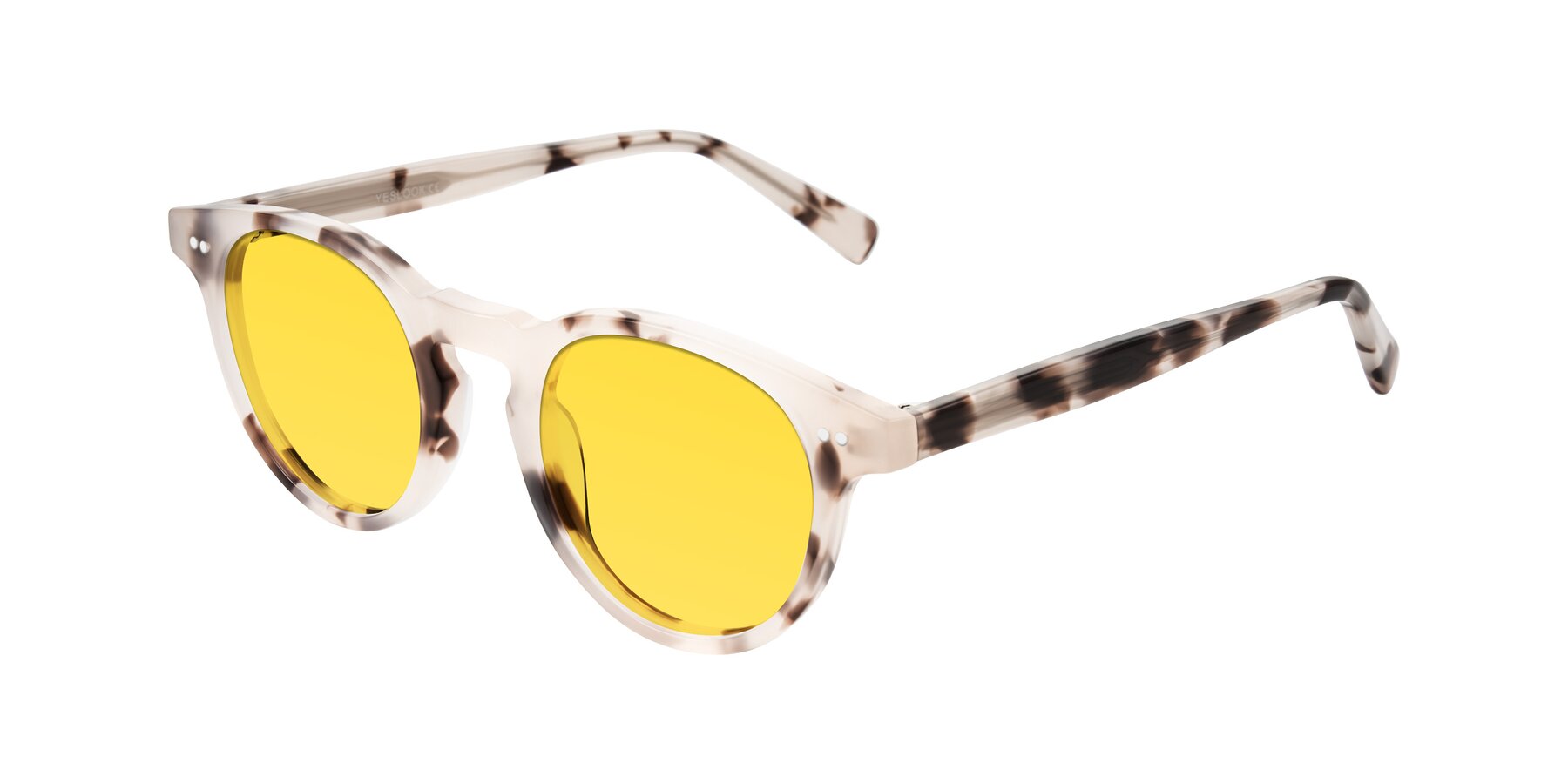Angle of Ovaldo in Ivory Tortoise with Yellow Tinted Lenses