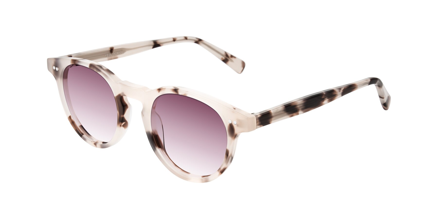 Angle of Ovaldo in Ivory Tortoise with Wine Gradient Lenses