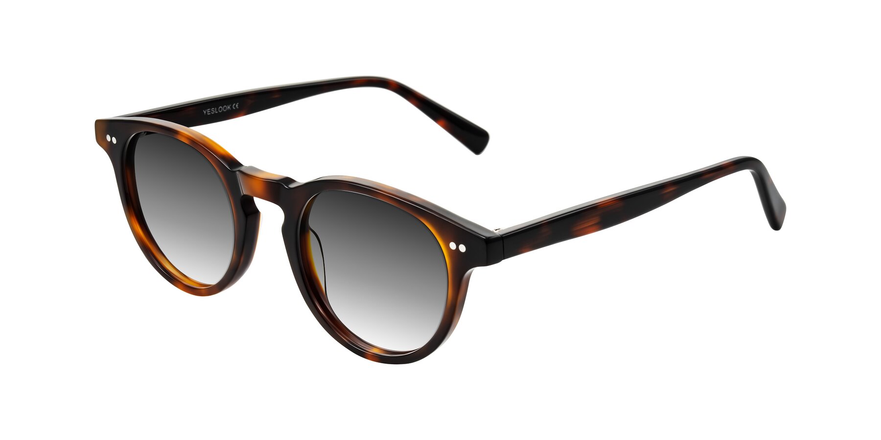 Angle of Ovaldo in Tortoise with Gray Gradient Lenses