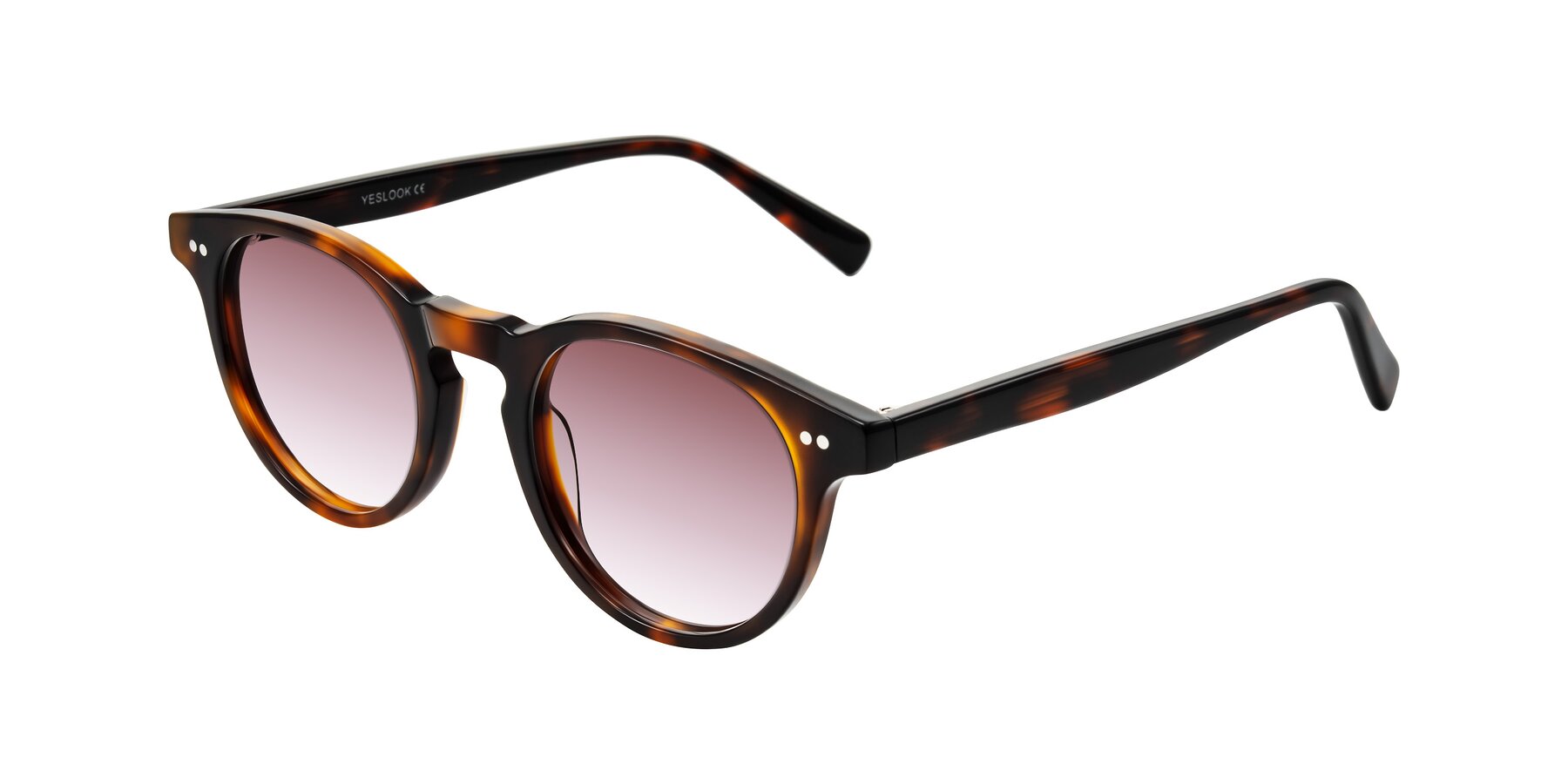 Angle of Ovaldo in Tortoise with Garnet Gradient Lenses