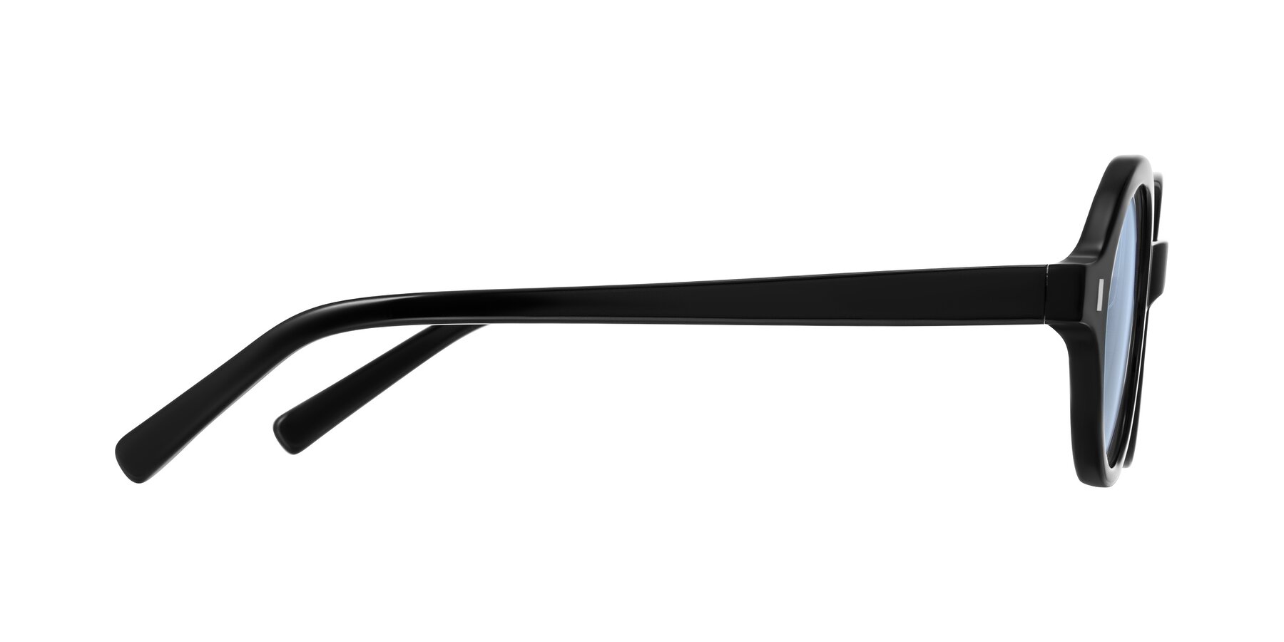 Side of Lozada in Black with Light Blue Tinted Lenses