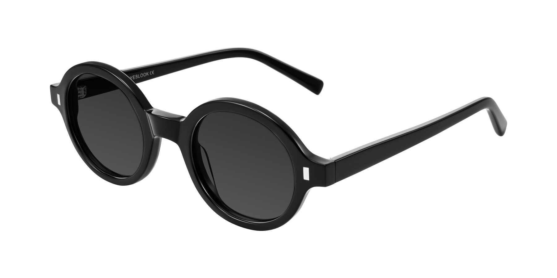 Angle of Lozada in Black with Gray Tinted Lenses
