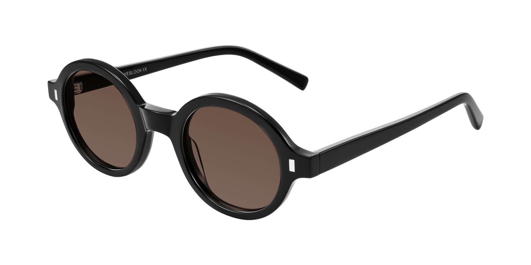 Angle of Lozada in Black with Brown Tinted Lenses
