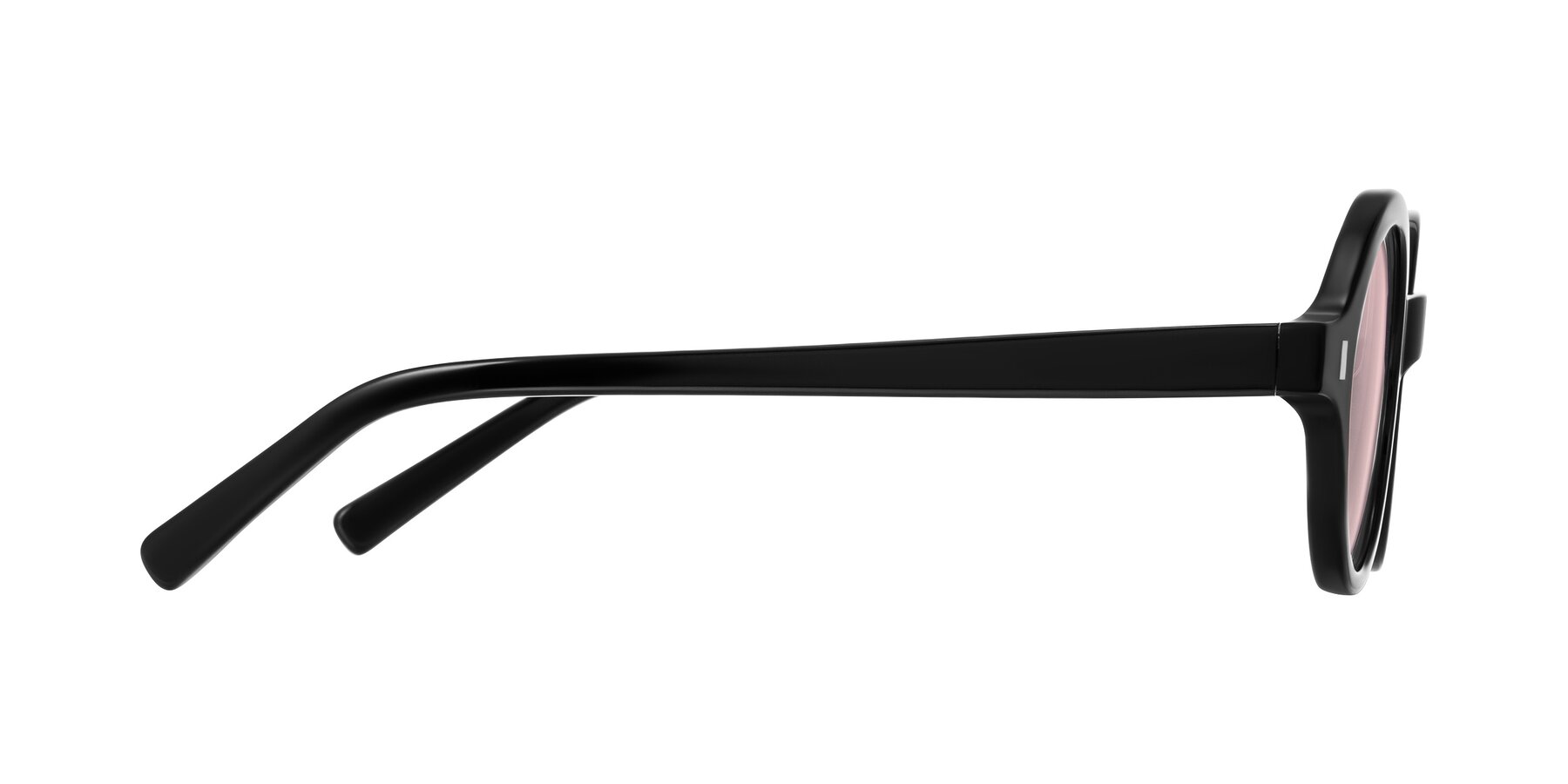 Side of Lozada in Black with Light Garnet Tinted Lenses