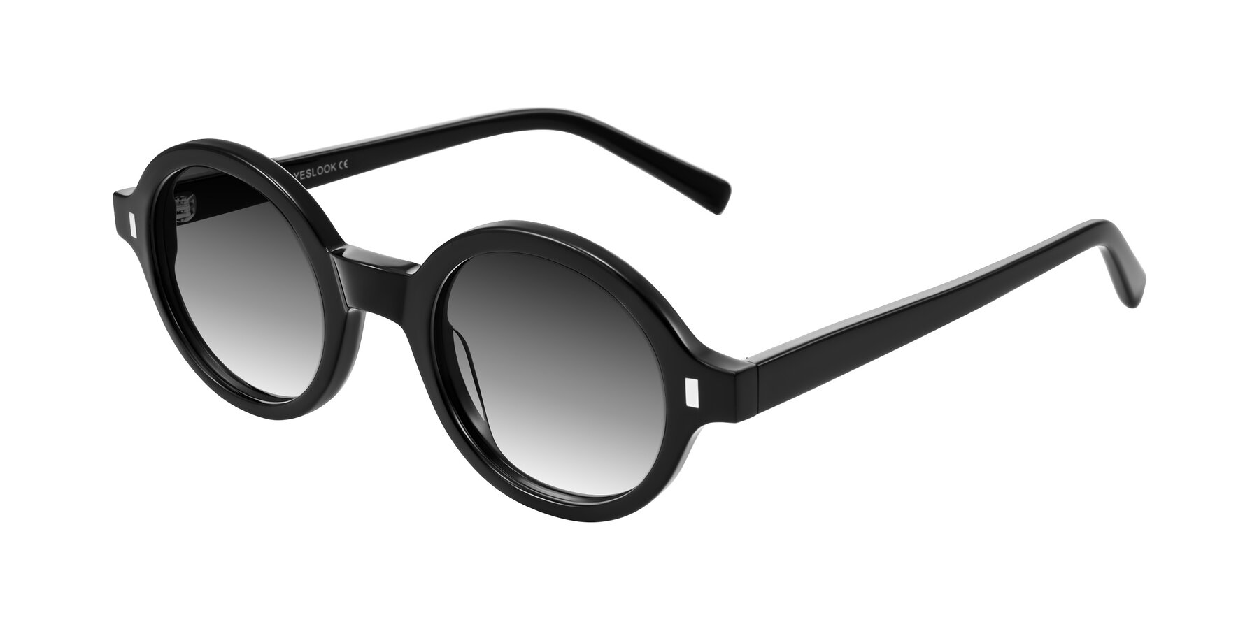 Angle of Lozada in Black with Gray Gradient Lenses