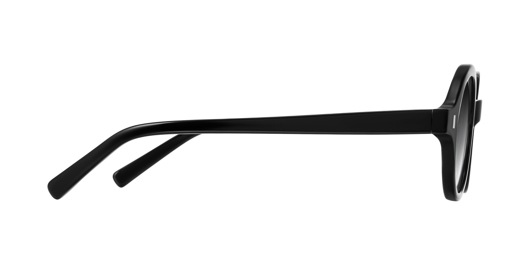 Side of Lozada in Black with Gray Gradient Lenses