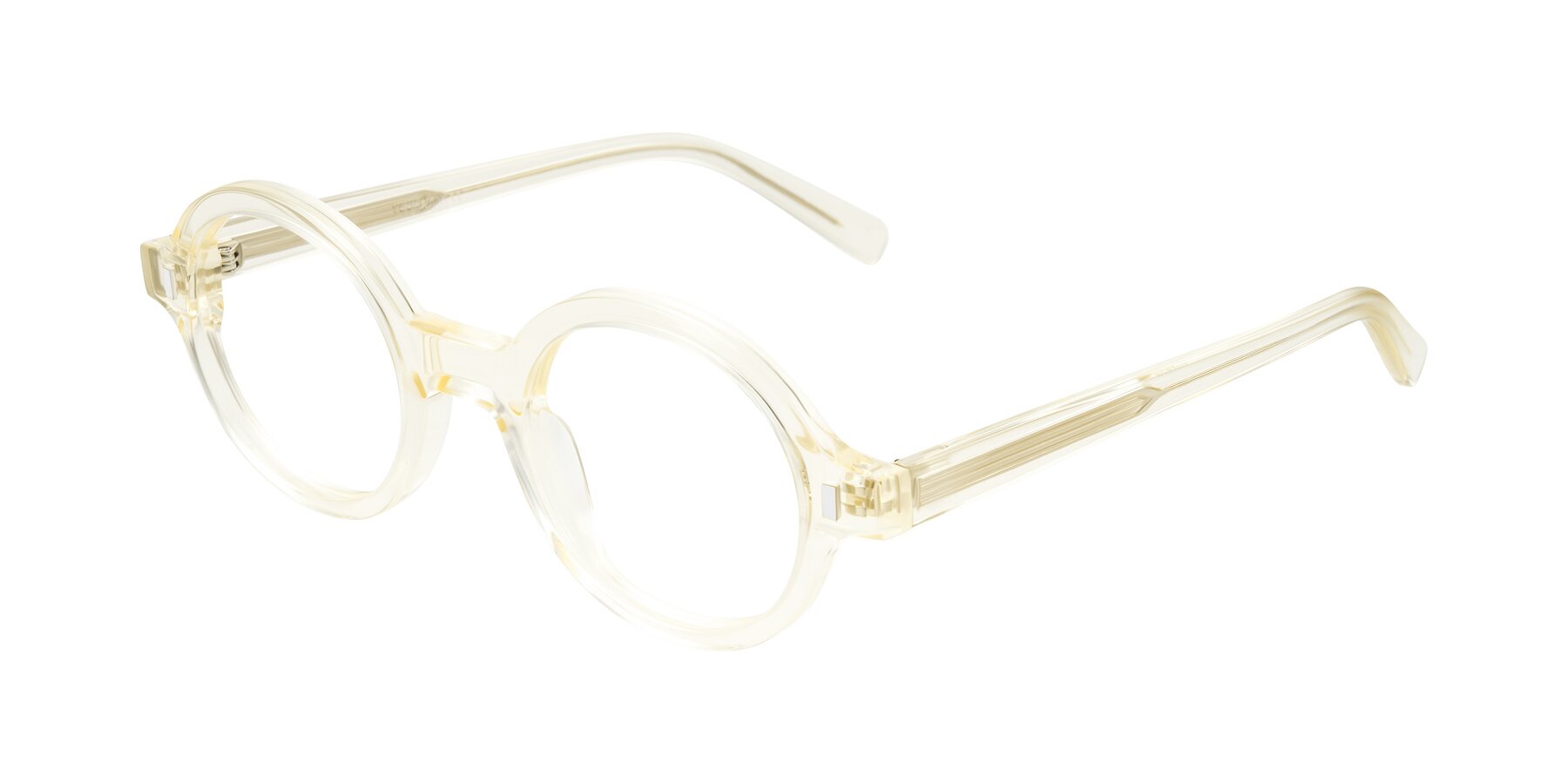 Angle of Lozada in Transparent Yellow with Clear Blue Light Blocking Lenses