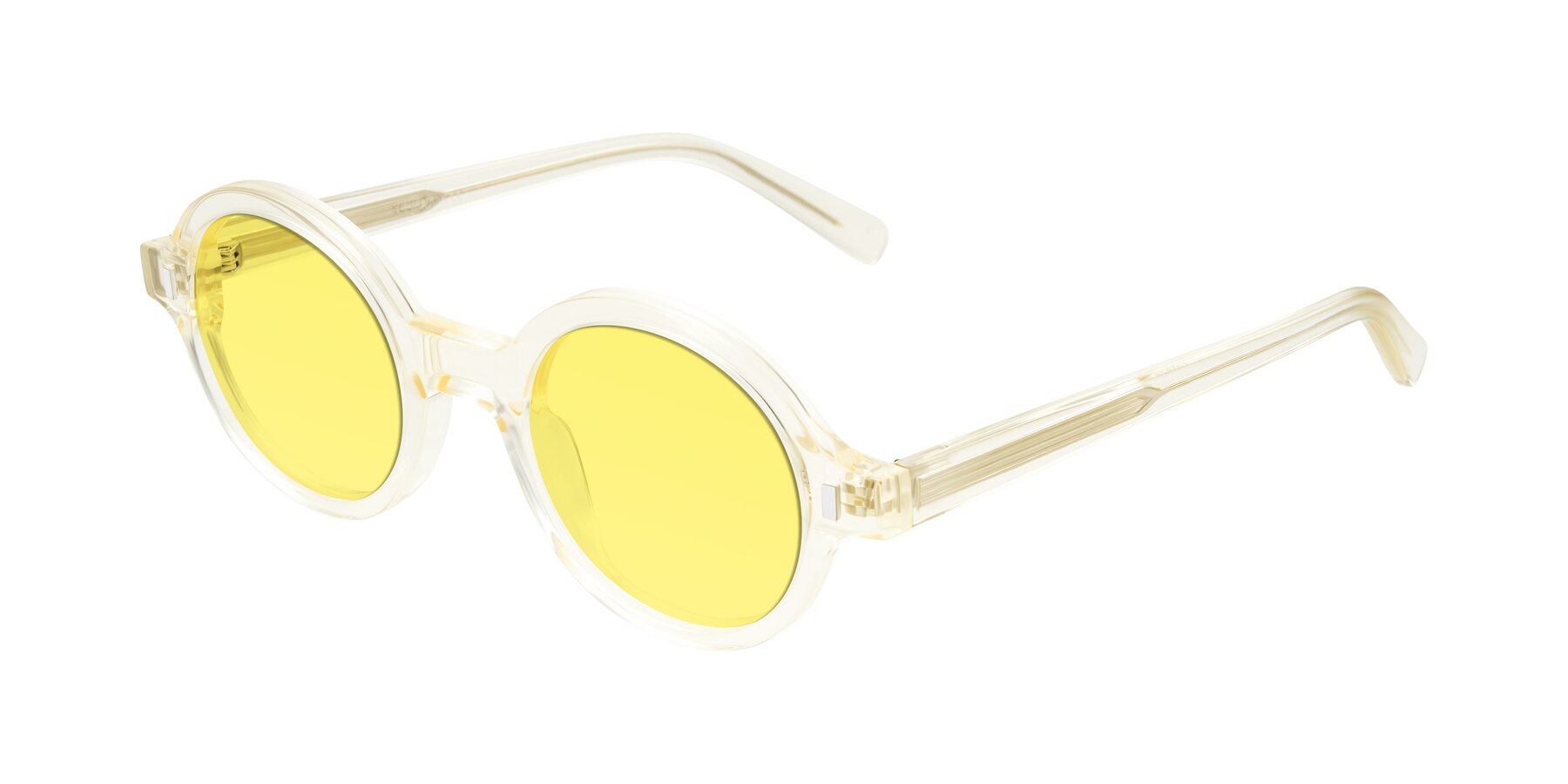 Angle of Lozada in Transparent Yellow with Medium Yellow Tinted Lenses