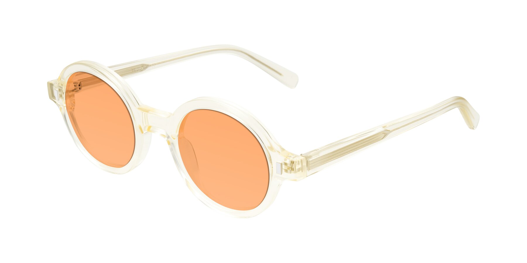 Angle of Lozada in Transparent Yellow with Medium Orange Tinted Lenses