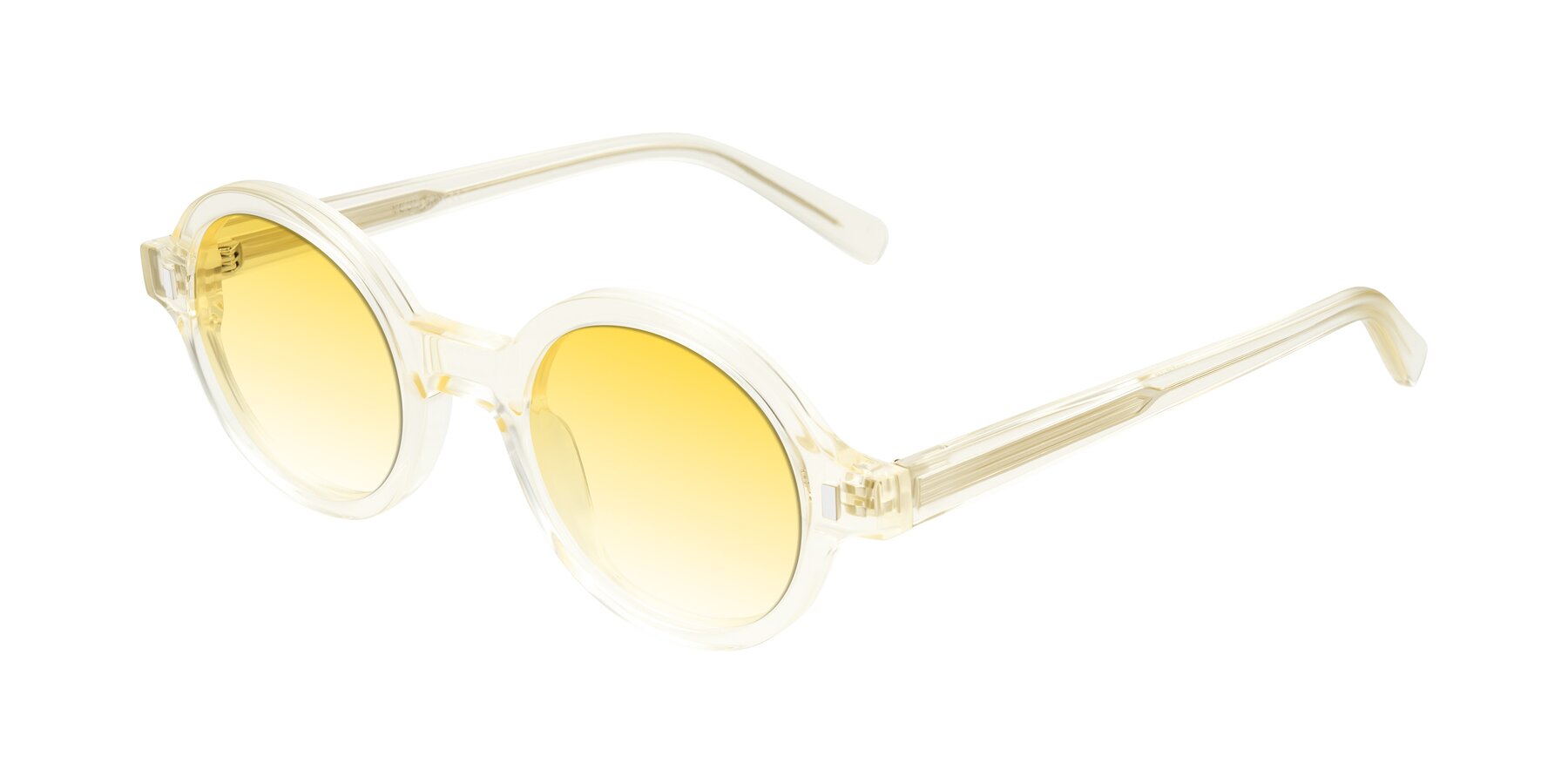 Angle of Lozada in Transparent Yellow with Yellow Gradient Lenses