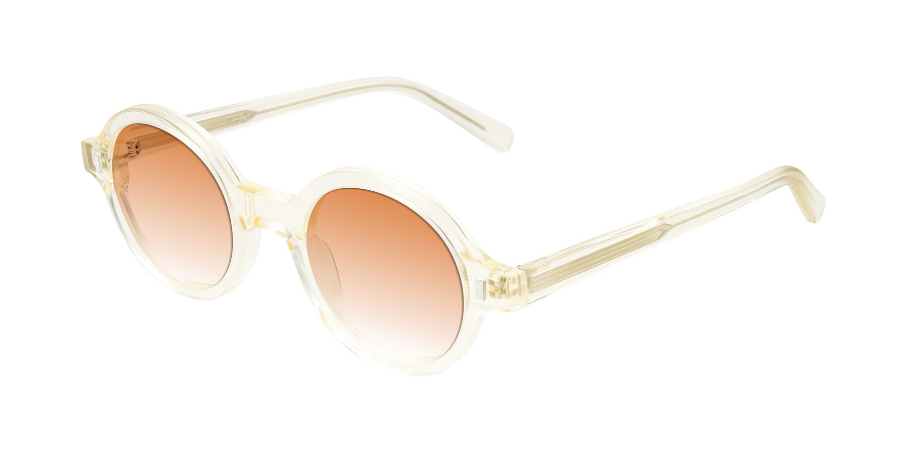 Angle of Lozada in Transparent Yellow with Orange Gradient Lenses