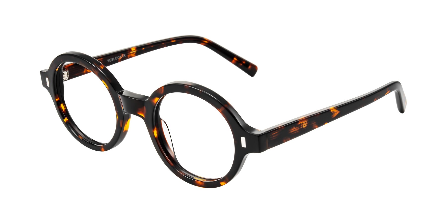 Angle of Lozada in Tortoise with Clear Reading Eyeglass Lenses