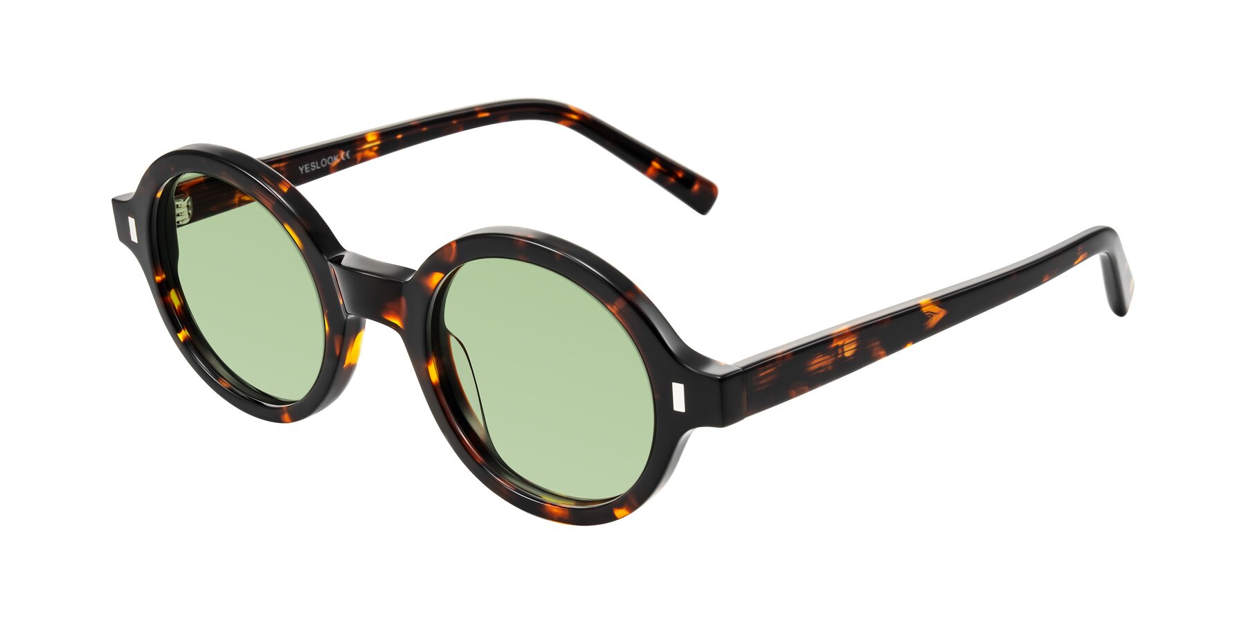 Angle of Lozada in Tortoise with Medium Green Tinted Lenses