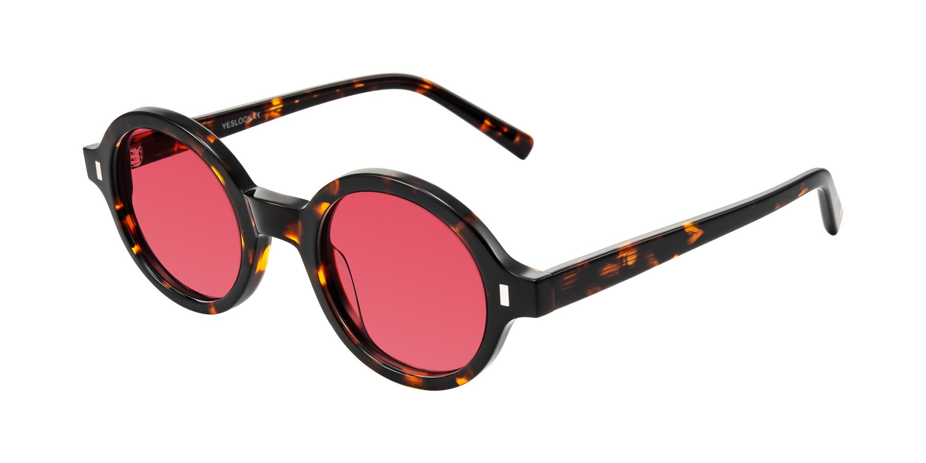 Angle of Lozada in Tortoise with Red Tinted Lenses
