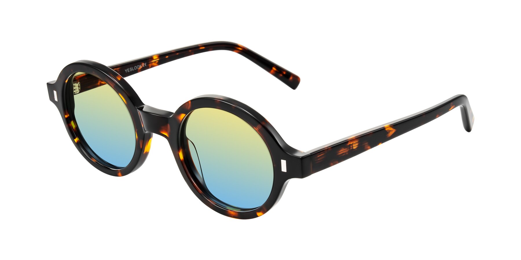 Angle of Lozada in Tortoise with Yellow / Blue Gradient Lenses