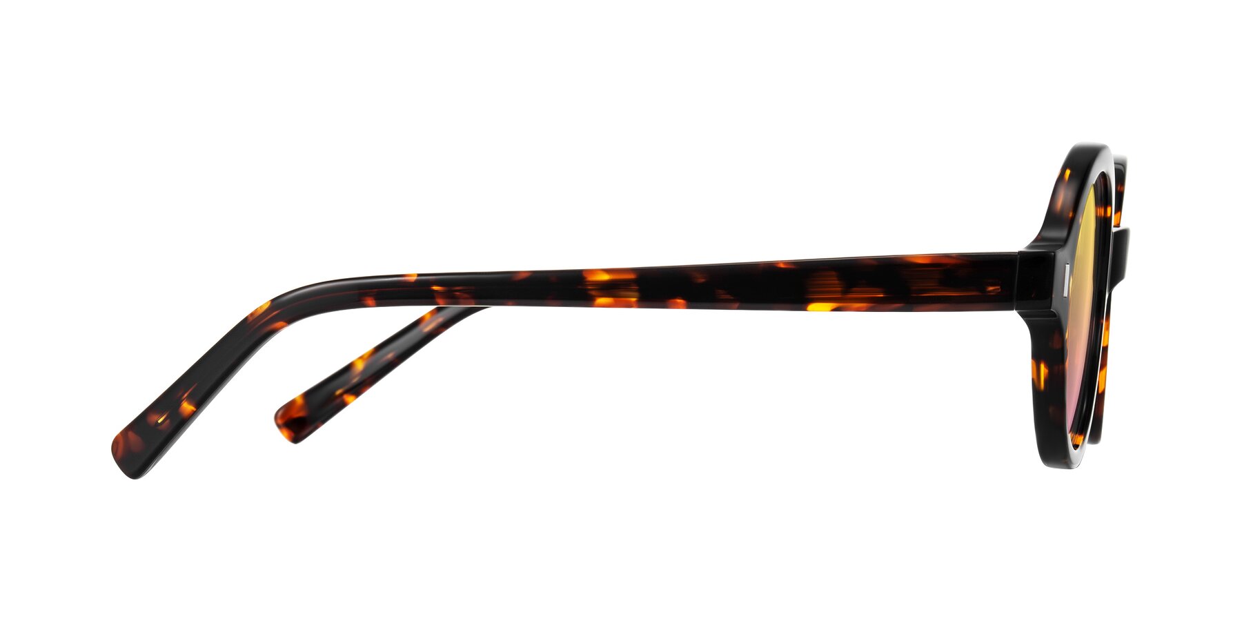 Side of Lozada in Tortoise with Yellow / Pink Gradient Lenses