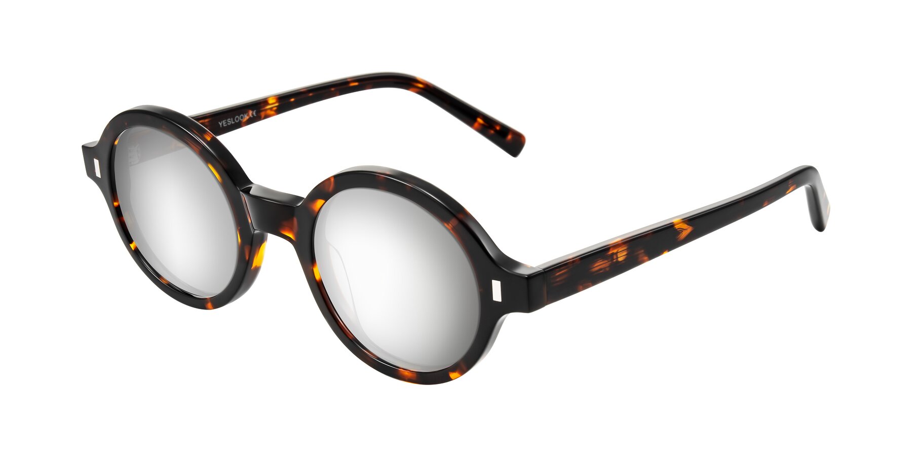 Angle of Lozada in Tortoise with Silver Mirrored Lenses