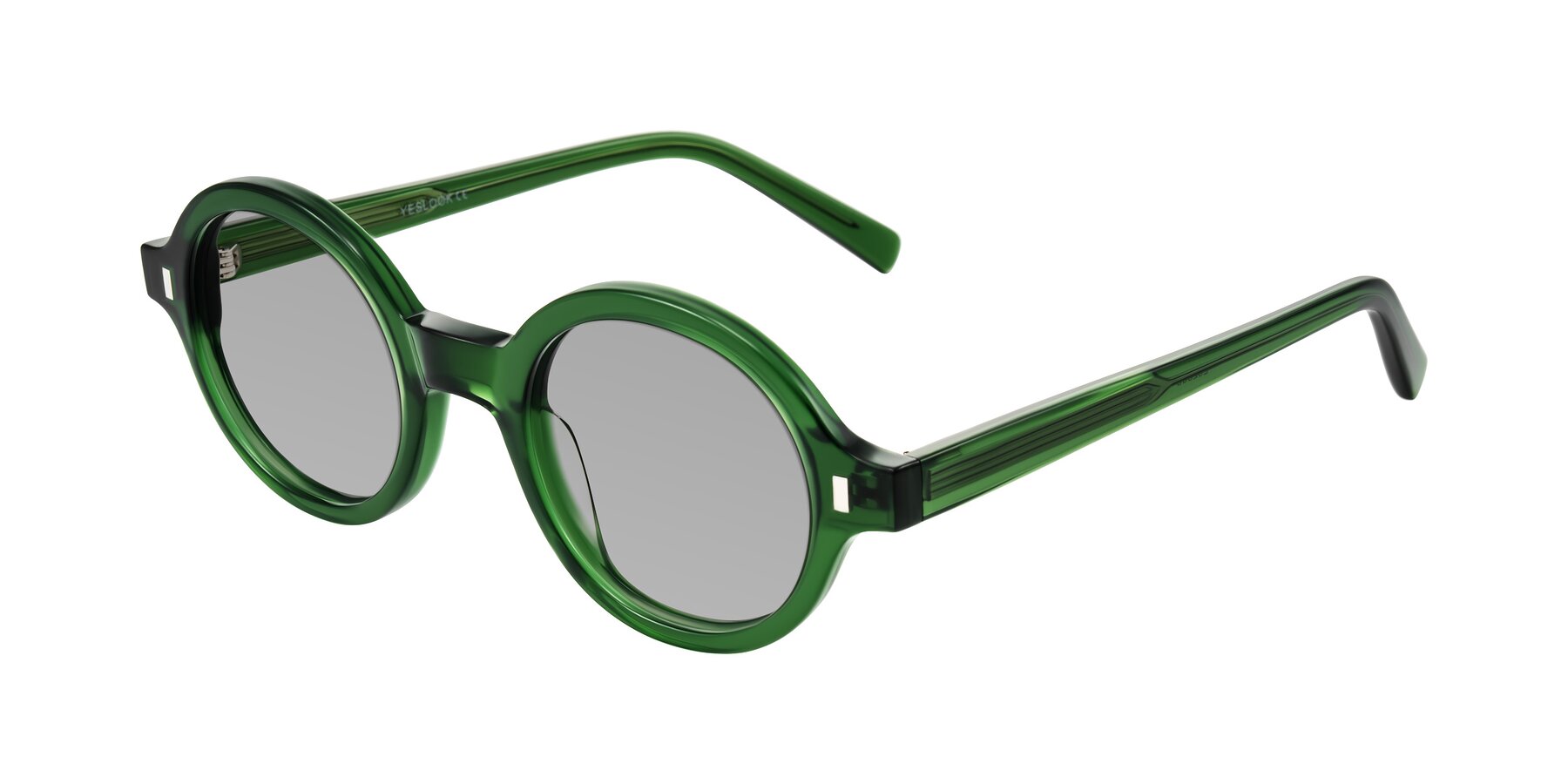 Angle of Lozada in Jade Green with Light Gray Tinted Lenses