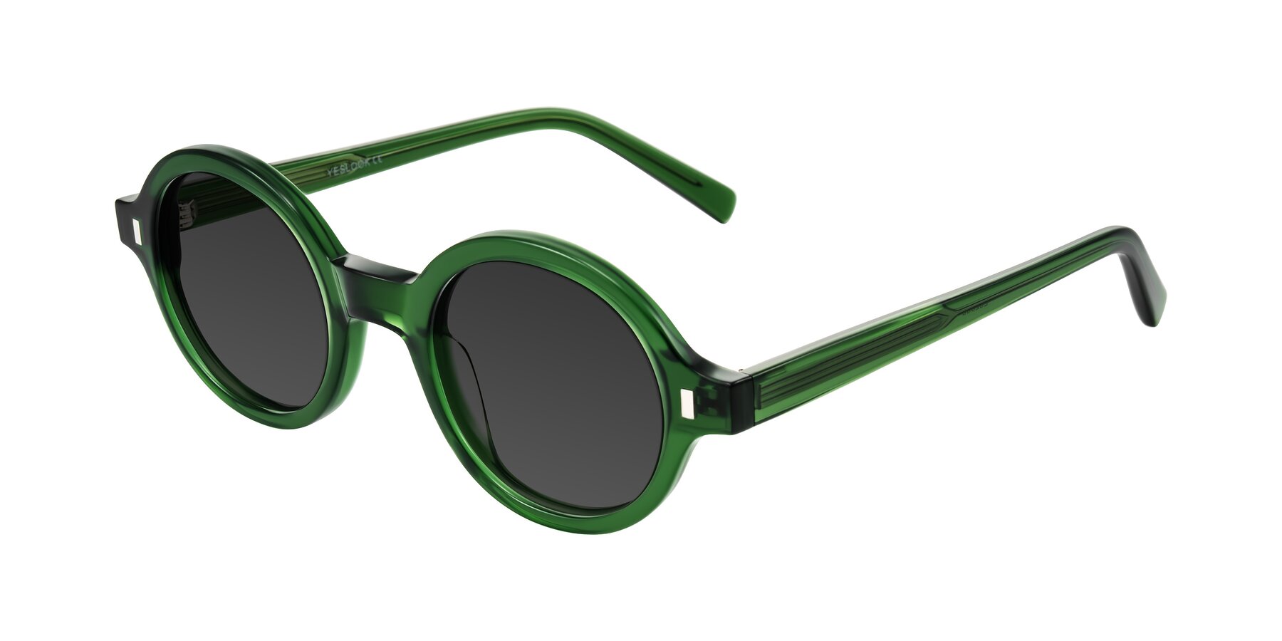 Angle of Lozada in Jade Green with Gray Tinted Lenses