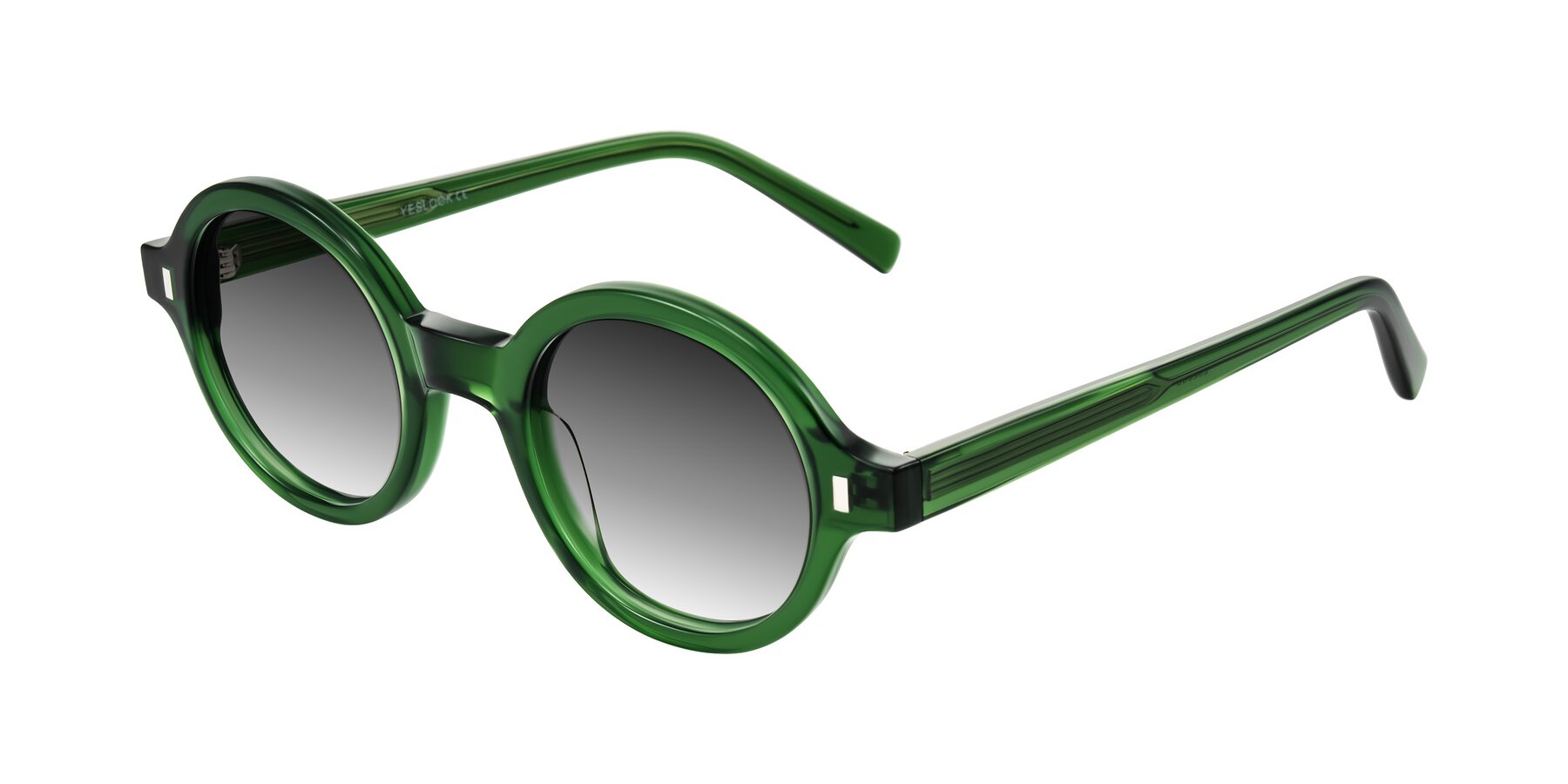 Angle of Lozada in Jade Green with Gray Gradient Lenses