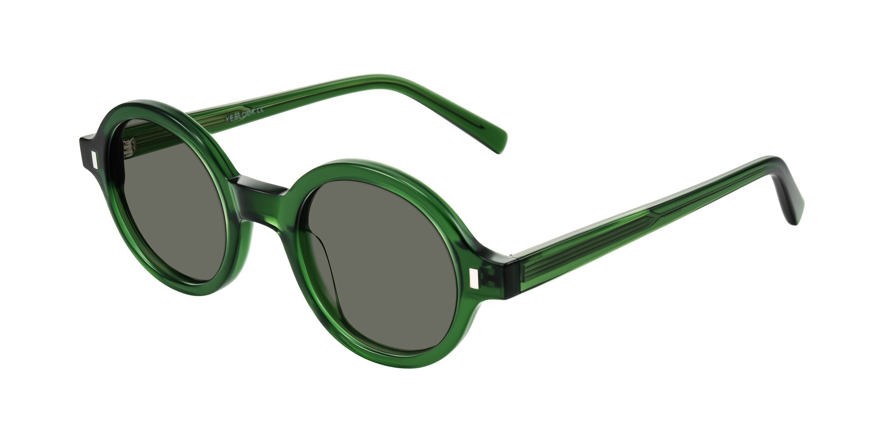 Angle of Lozada in Jade Green with Gray Polarized Lenses