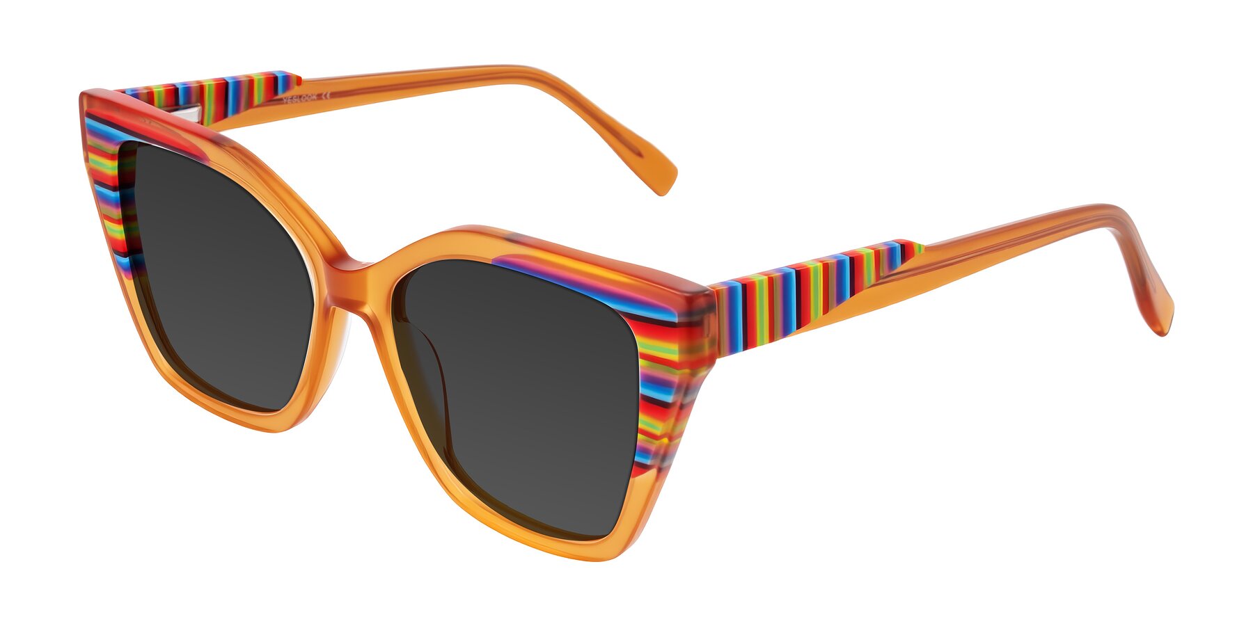 Angle of Zimme in Honey Groove with Gray Tinted Lenses