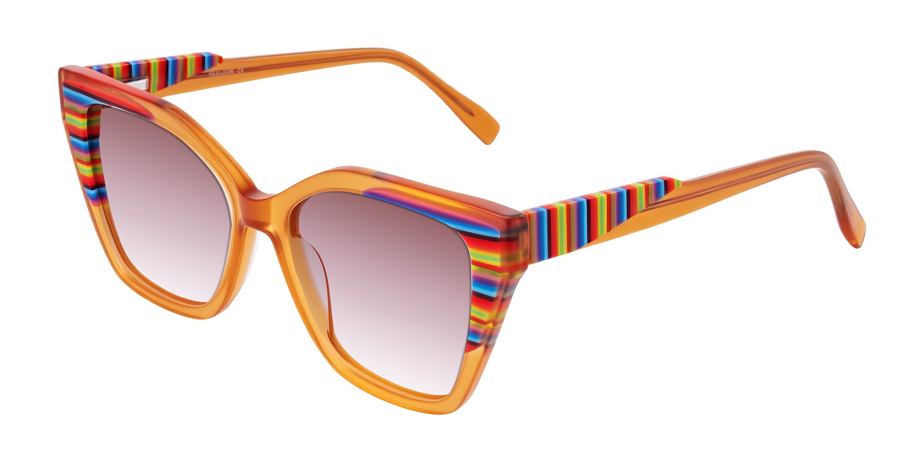 Angle of Zimme in Honey Groove with Garnet Gradient Lenses