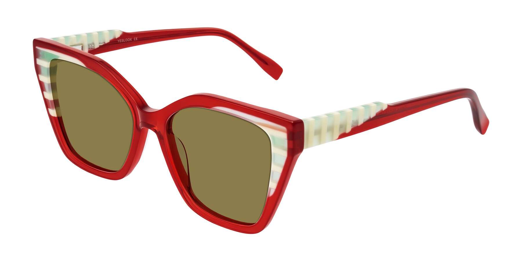 Angle of Zimme in Cherry Pop with Brown Polarized Lenses