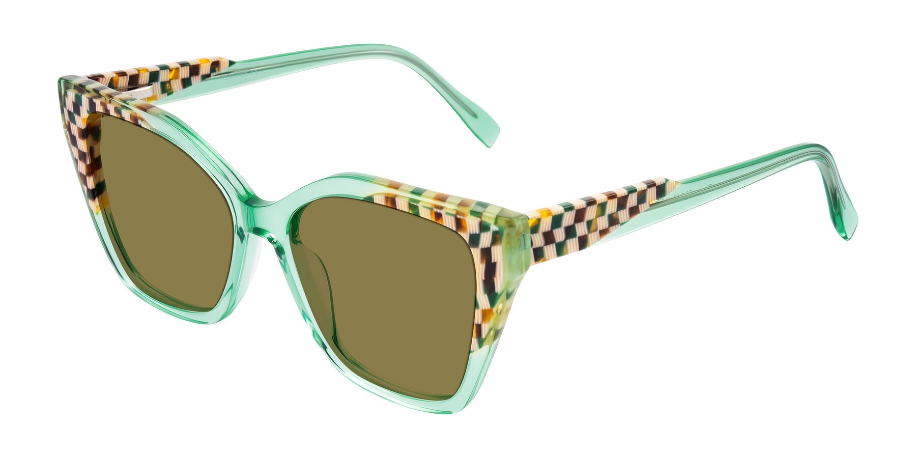 Angle of Zimme in Mint Mod with Brown Polarized Lenses