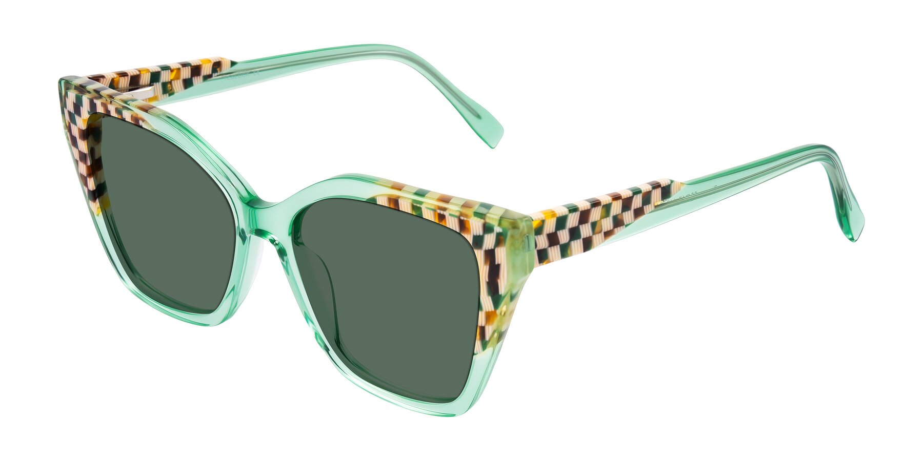 Angle of Zimme in Mint Mod with Green Polarized Lenses