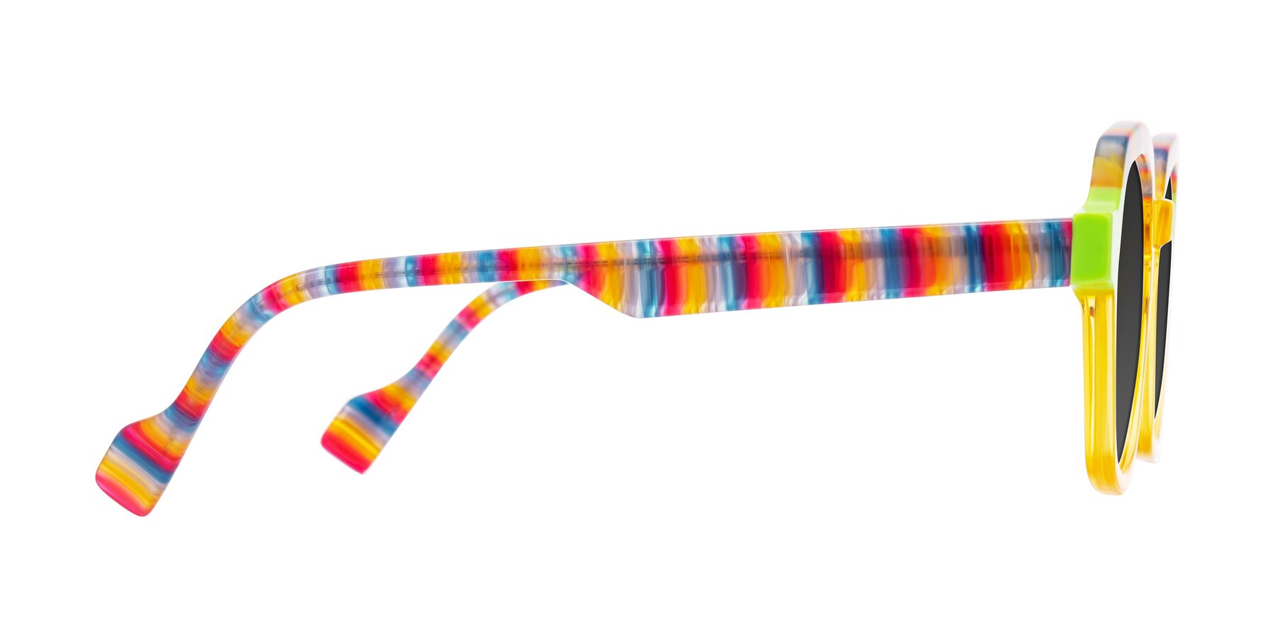 Side of Ralyn in Citrine Pop with Gray Tinted Lenses