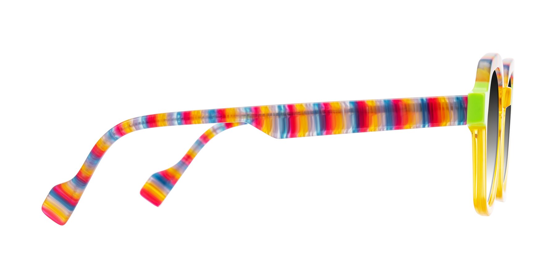Side of Ralyn in Citrine Pop with Gray Gradient Lenses