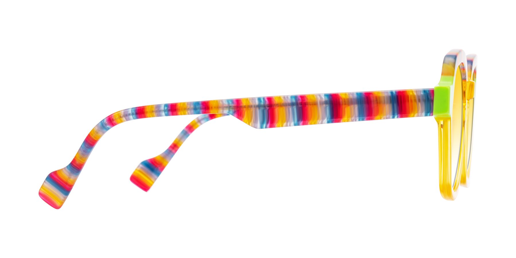 Side of Ralyn in Citrine Pop with Yellow Gradient Lenses