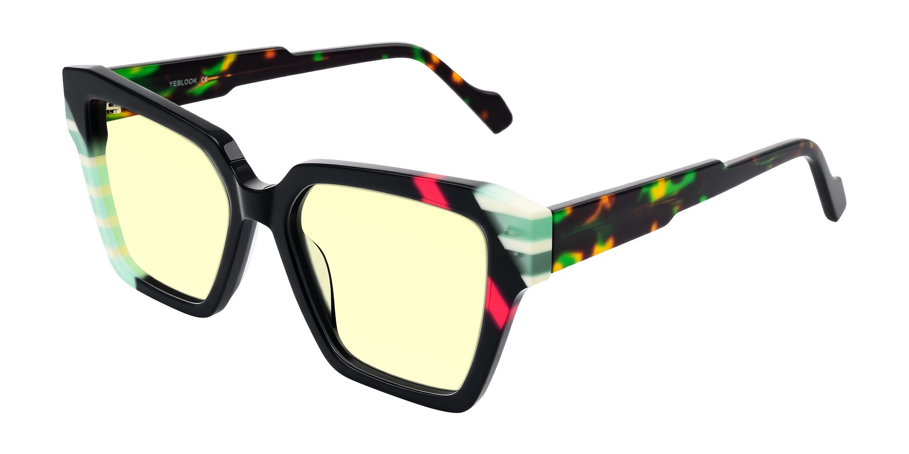 Angle of Widvale in Onyx Mosaic with Light Yellow Tinted Lenses