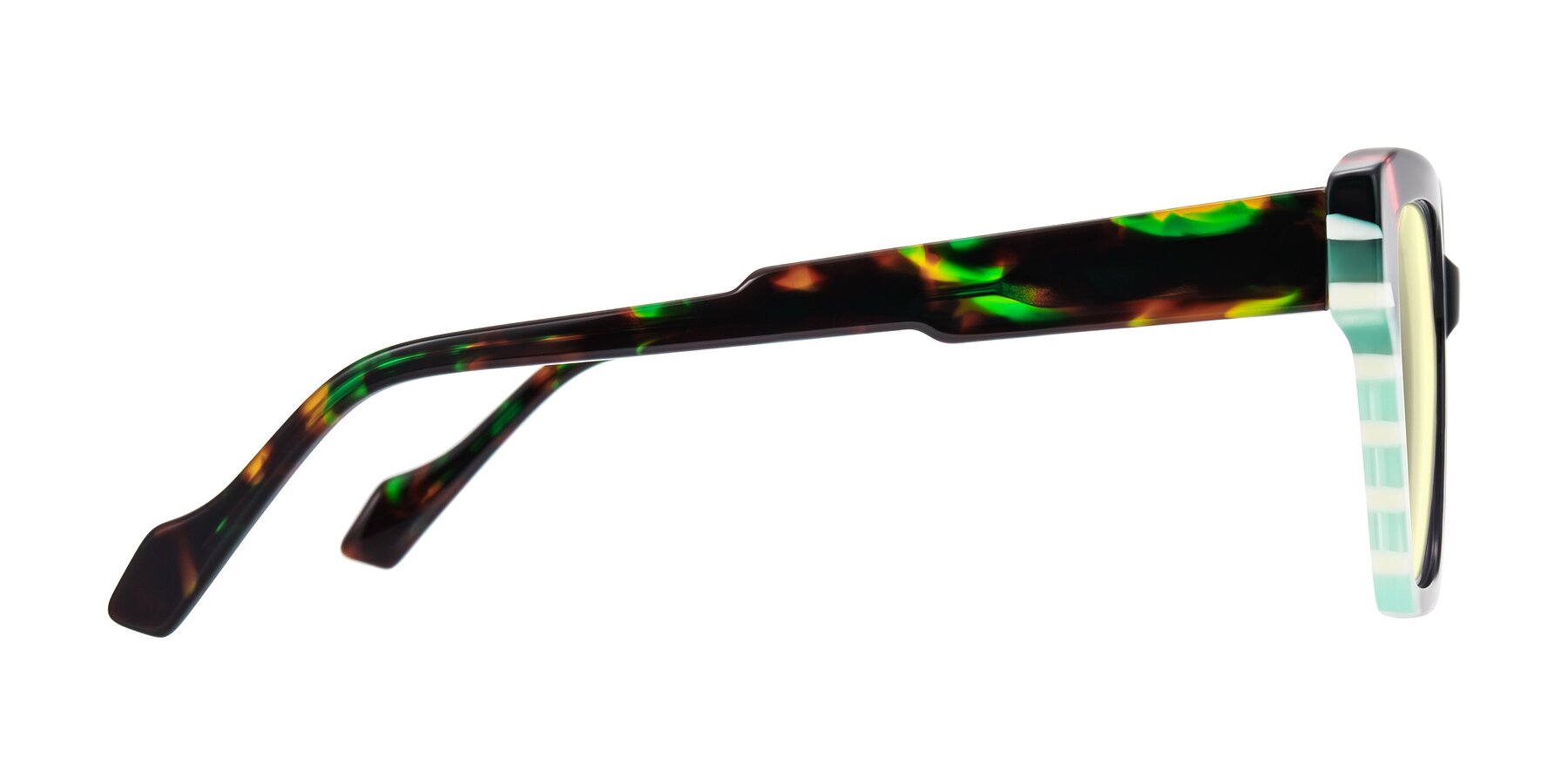 Side of Widvale in Onyx Mosaic with Light Yellow Tinted Lenses