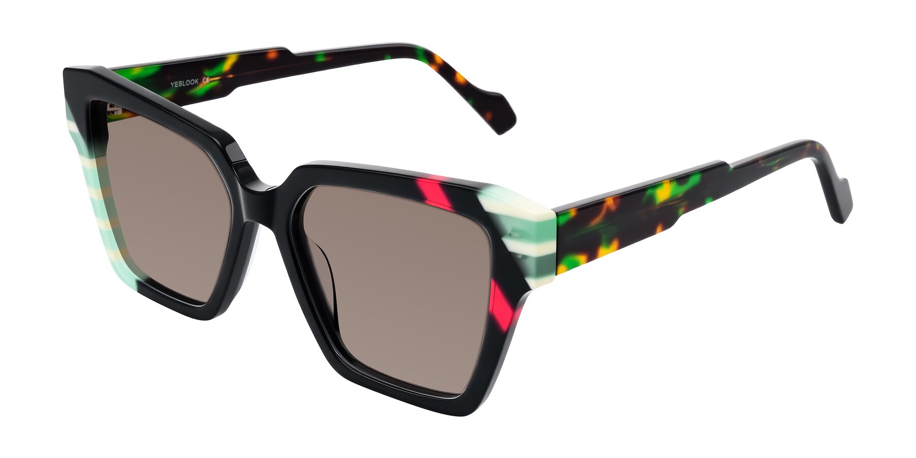 Angle of Widvale in Onyx Mosaic with Medium Brown Tinted Lenses