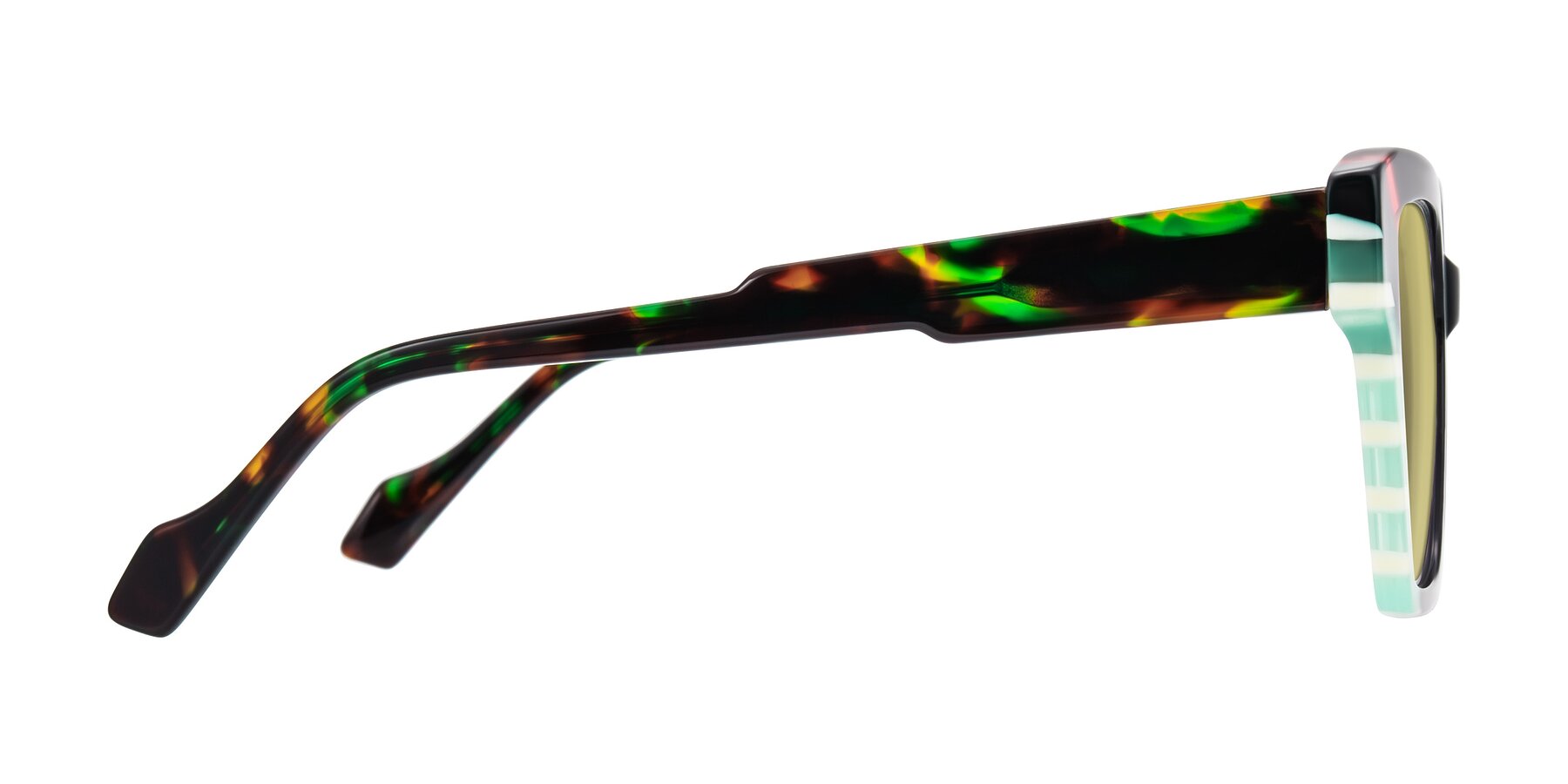 Side of Widvale in Onyx Mosaic with Medium Champagne Tinted Lenses