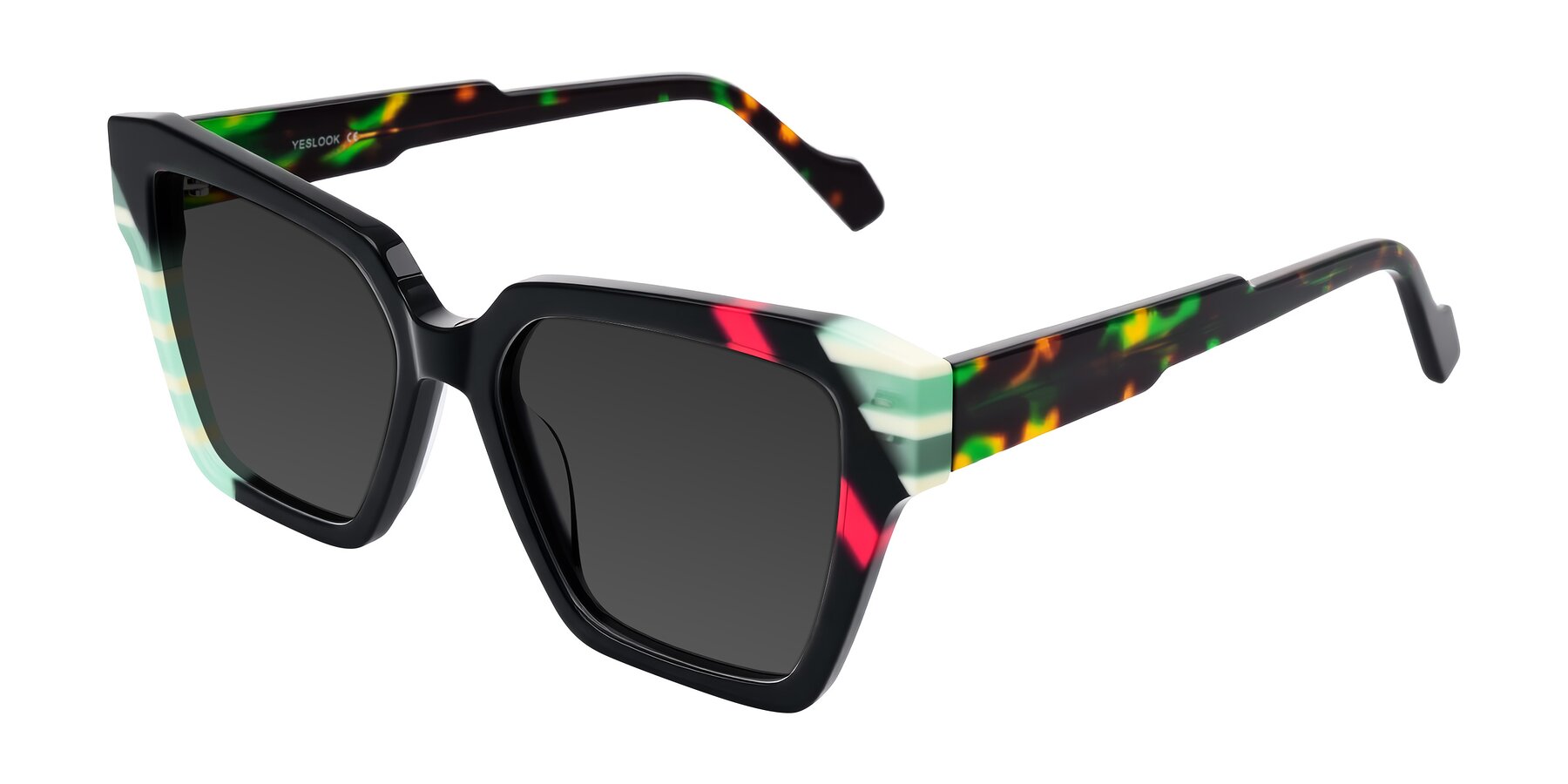 Angle of Widvale in Onyx Mosaic with Gray Tinted Lenses