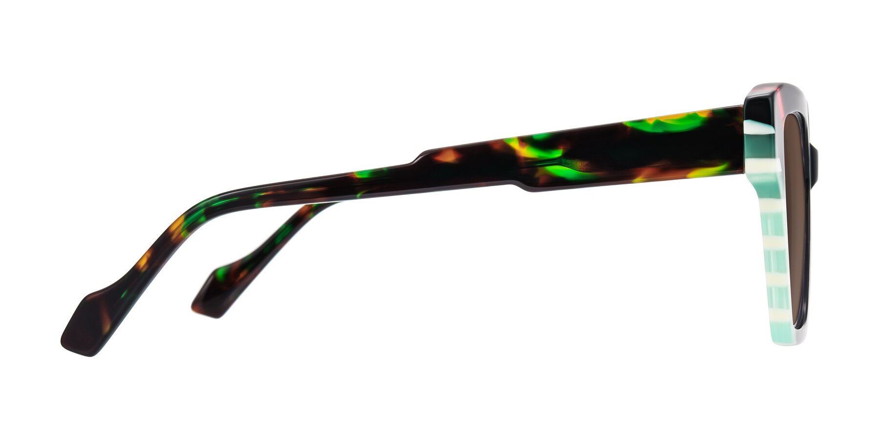 Side of Widvale in Onyx Mosaic with Brown Tinted Lenses