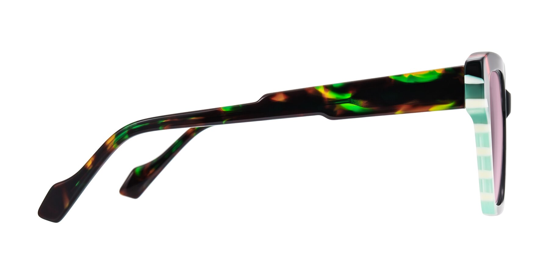 Side of Widvale in Onyx Mosaic with Light Wine Tinted Lenses