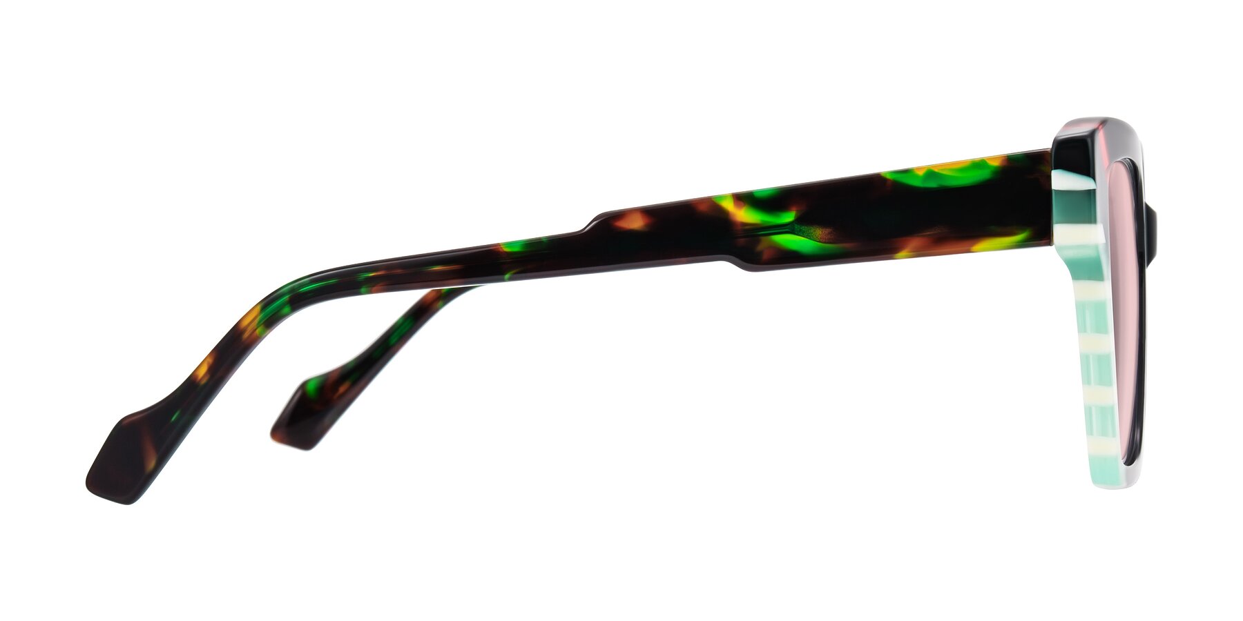 Side of Widvale in Onyx Mosaic with Light Garnet Tinted Lenses