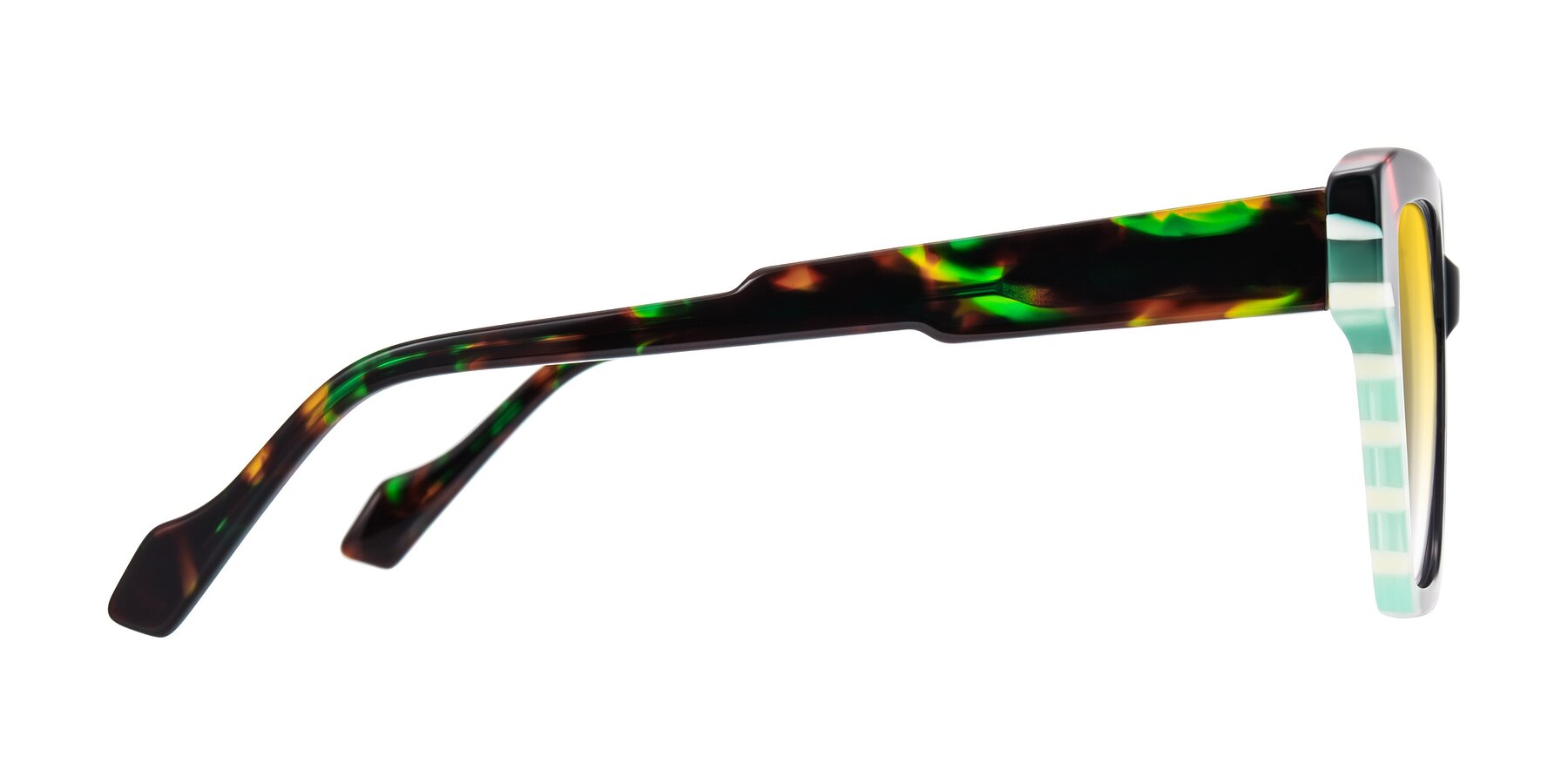 Side of Widvale in Onyx Mosaic with Yellow Gradient Lenses