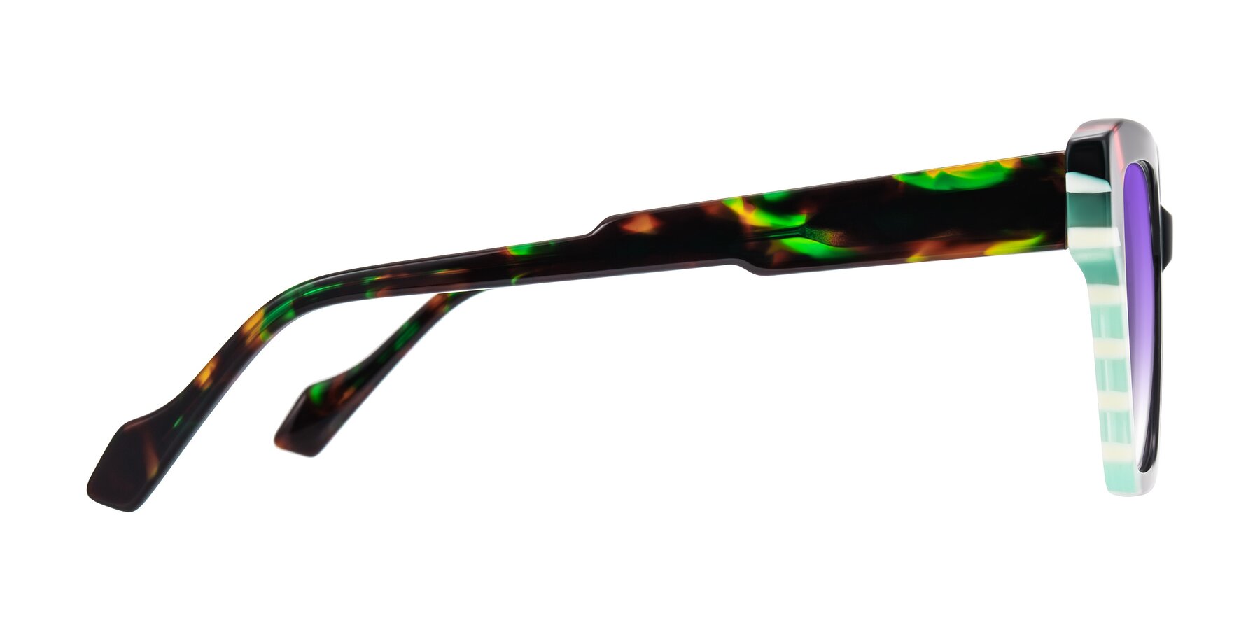 Side of Widvale in Onyx Mosaic with Purple Gradient Lenses