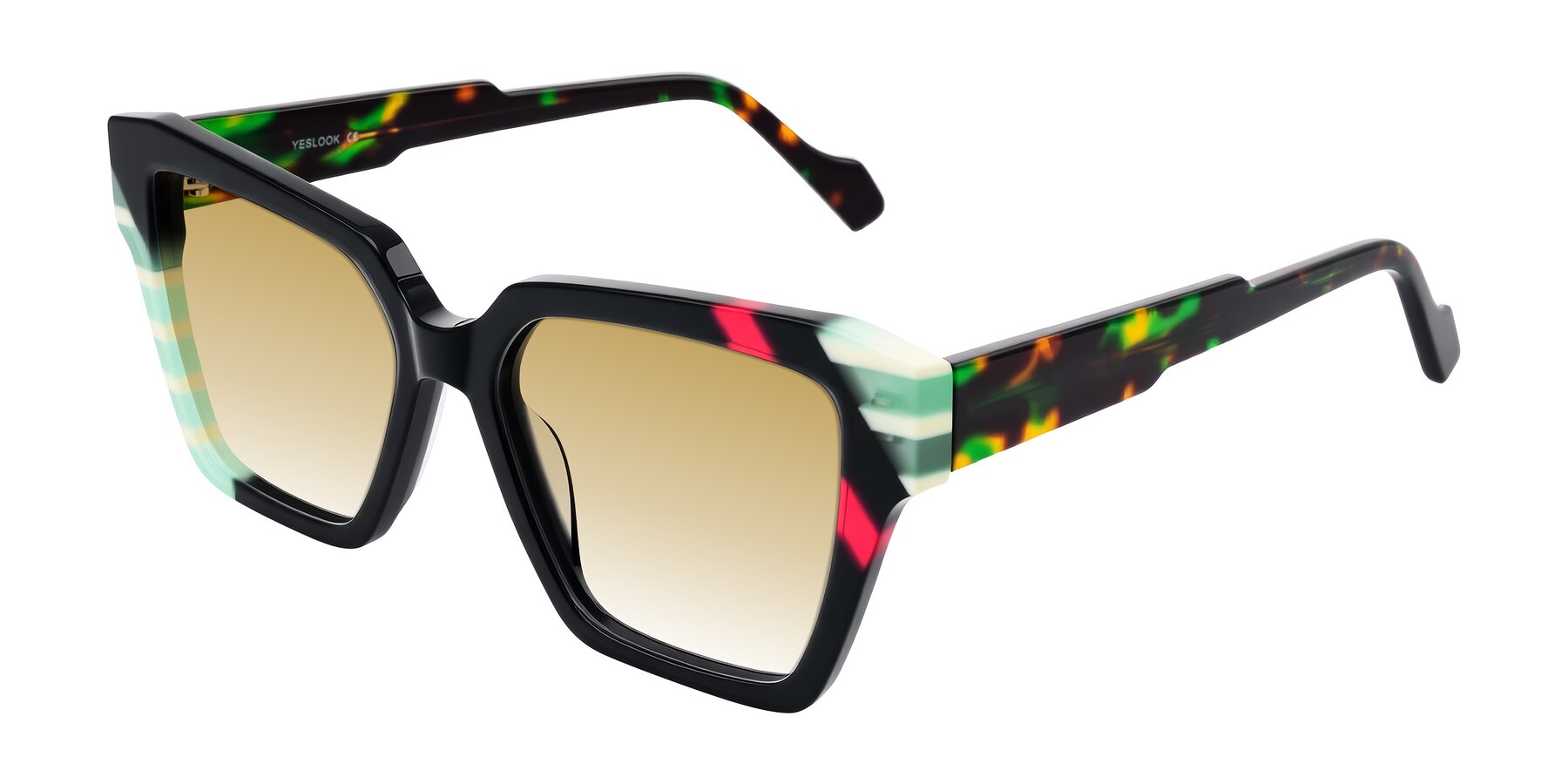 Angle of Widvale in Onyx Mosaic with Champagne Gradient Lenses