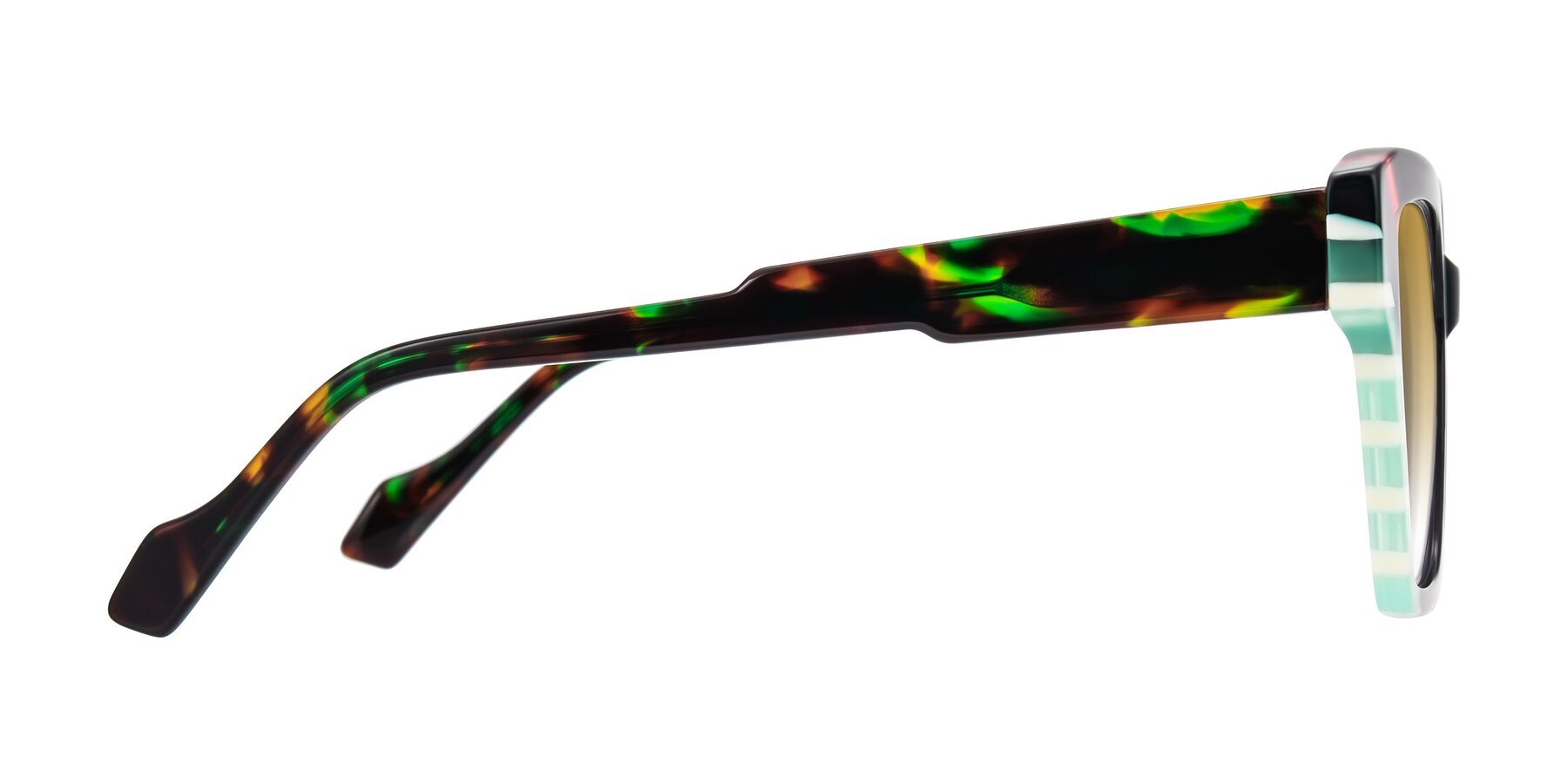 Side of Widvale in Onyx Mosaic with Champagne Gradient Lenses